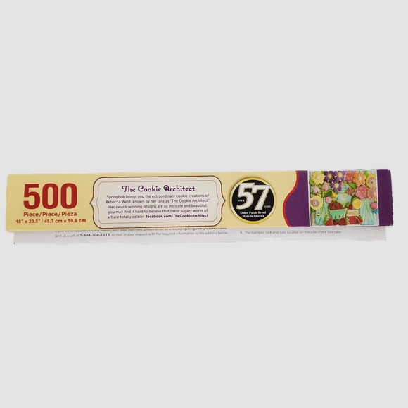 Springbok 500 Piece Jigsaw Puzzle Springtime Cookies Rebecca Weld Made in USA - Picture 6 of 9